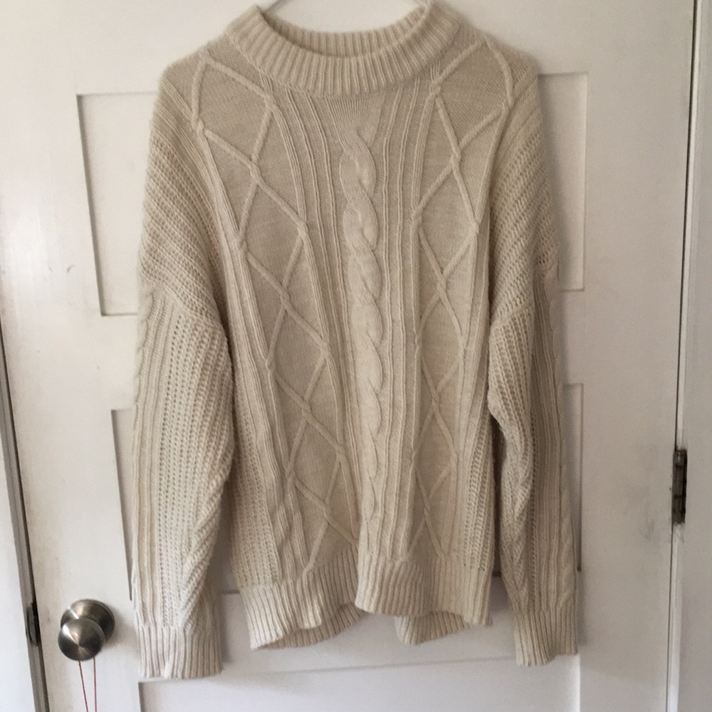 Urban outfitters cotton/acrylic fisherman’s sweater men’s size medium
